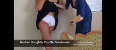 Mother - Daughter Paddle Punishment